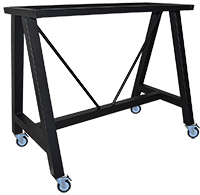 A Frame Bar Base With Castors 1025mmH Black