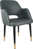 Sorbet Chair with Black Metal 450h Legs