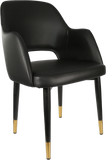 Sorbet Chair with Black Metal 450h Legs