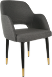 Sorbet Chair with Black Metal 450h Legs