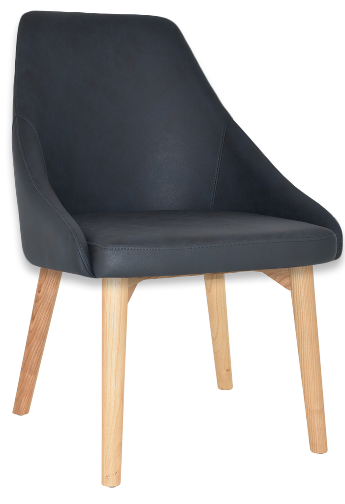 Stockholm Chair Natural Timber Leg - Richmond Office Furniture