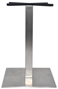 Prague Table Base 450mm Square Stainless Steel