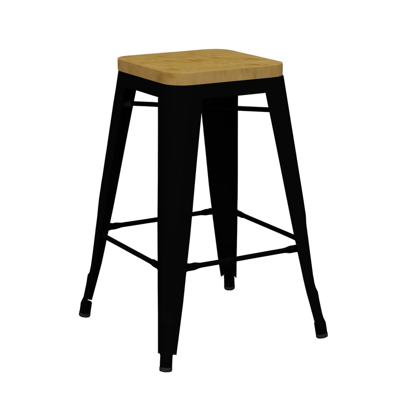 Riviera 650 Stool Timber Seat - Richmond Office Furniture