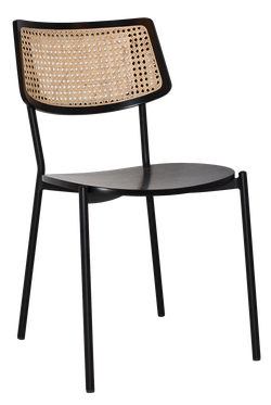 Texas Rattan Chair Black Frame Black Finish - All Options