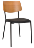 Texas Chair Black Frame Light Oak Finish - All Options