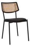 Texas Rattan Chair Black Frame Black Finish - All Options