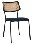 Texas Rattan Chair Black Frame Black Finish - All Options