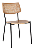 Texas Rattan Chair Black Frame Natural Finish - All Options