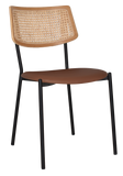 Texas Rattan Chair Black Frame Natural Finish - All Options