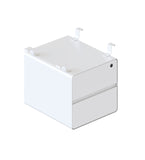 Deluxe Infinity 2 Drawer Hanging Pedestal