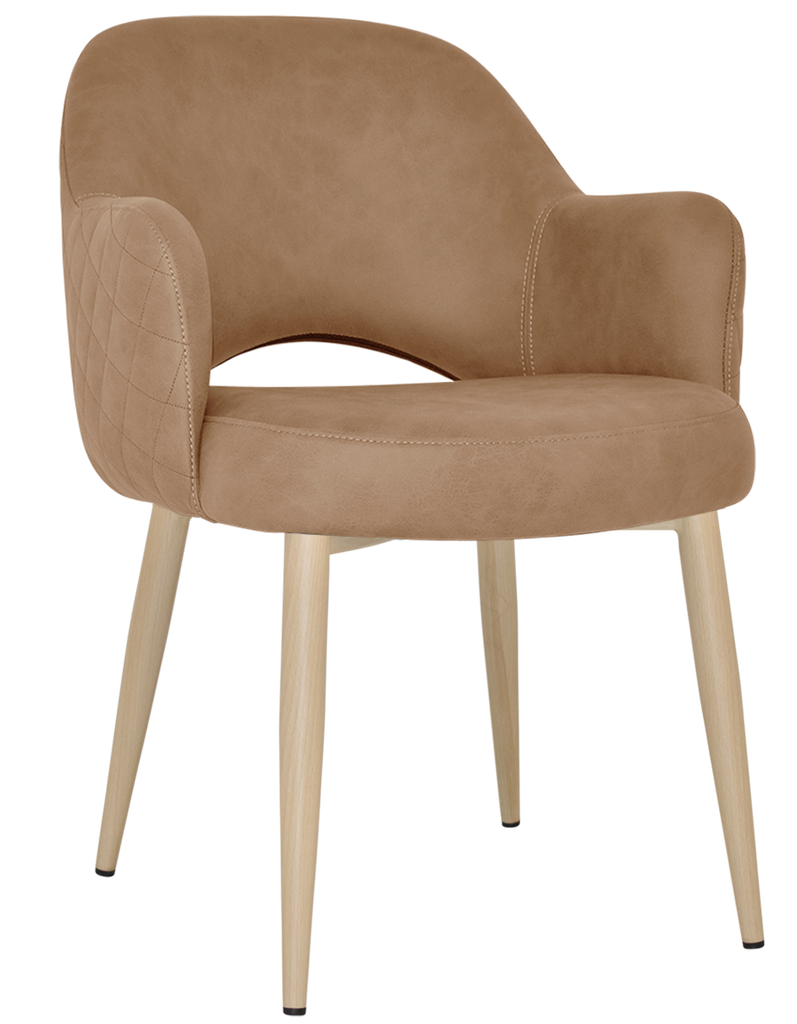 Albury Arm Chair Birch Metal Leg - Richmond Office Furniture