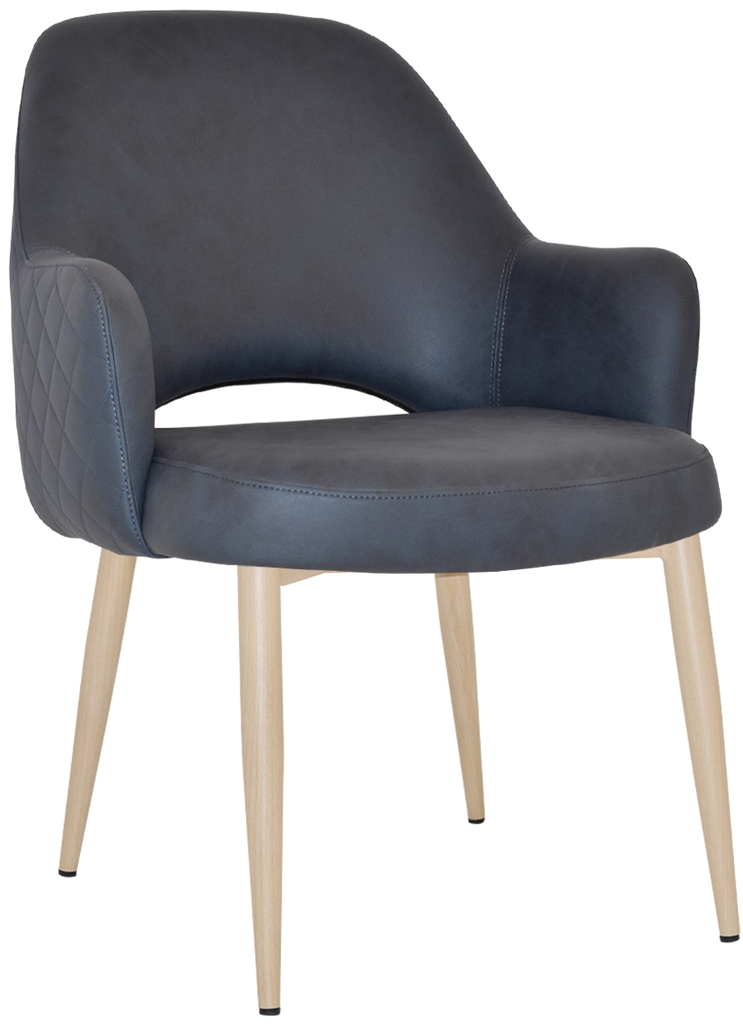Albury XL Arm Chair Birch Metal Leg - Richmond Office Furniture