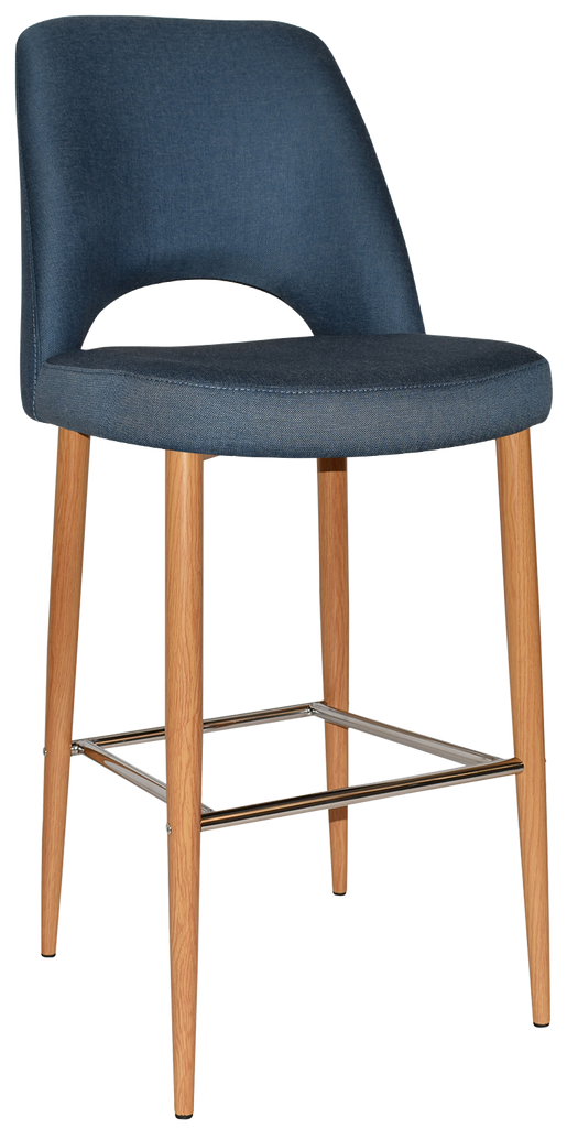 Albury Stool 75cm Oak Metal Leg - Richmond Office Furniture