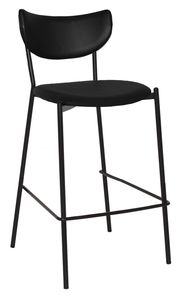 Marco Black Vinyl Stool - Richmond Office Furniture