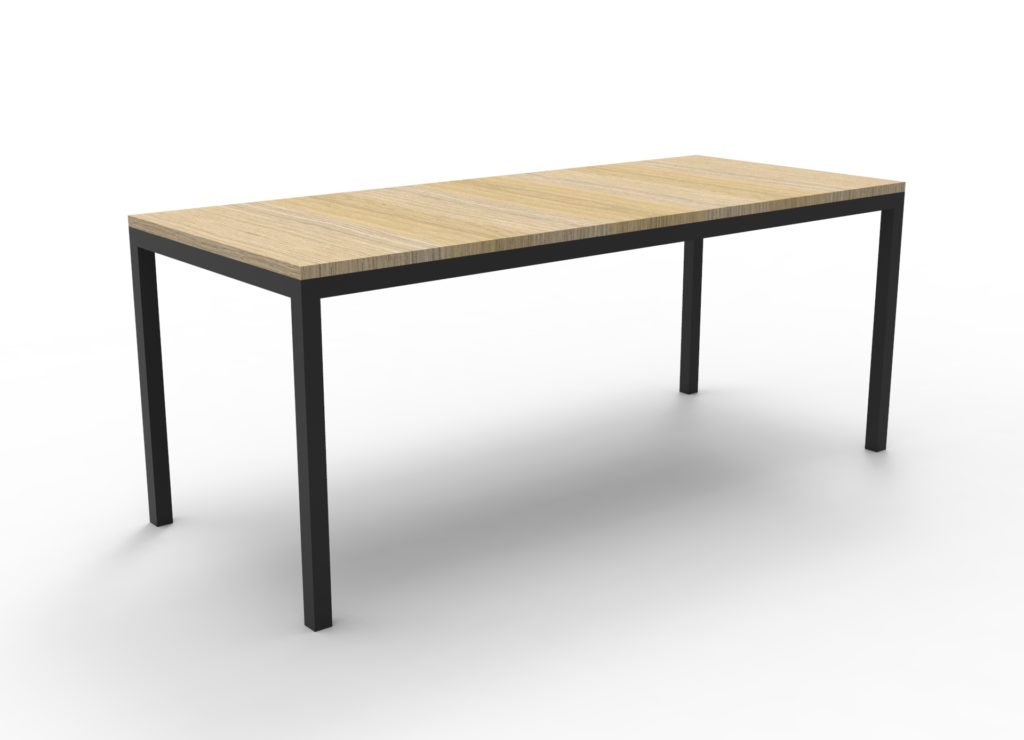 Office Table Steel Frame - Richmond Office Furniture